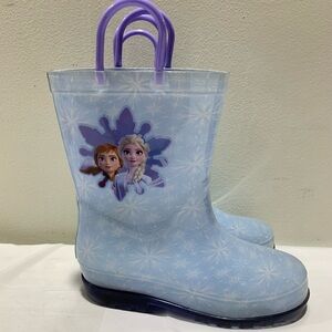 Frozen Kids Blue Rain Boots